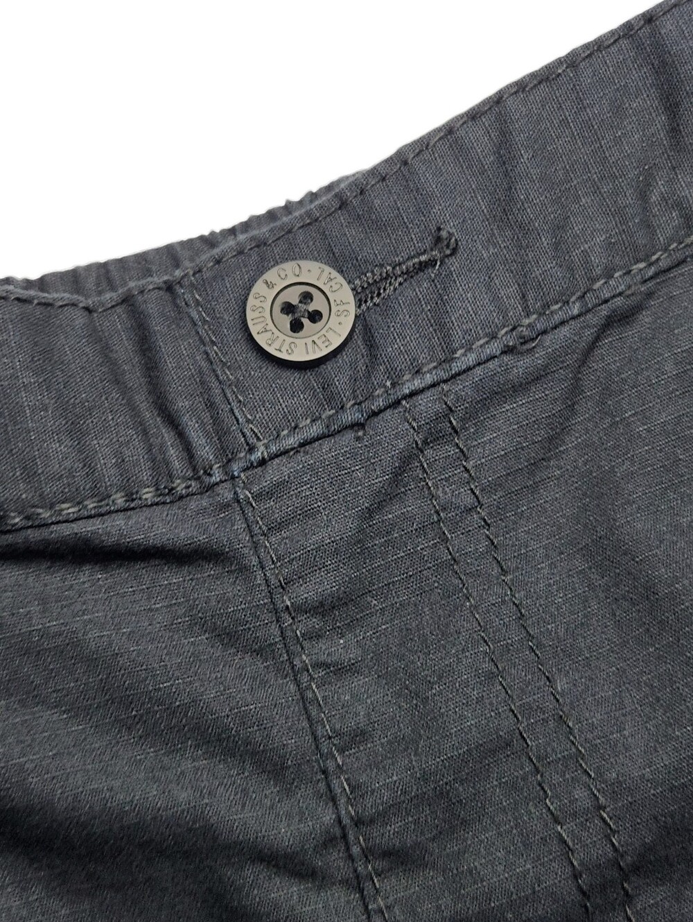 Levi's Little Kids' Black Cargo Short Pull-on 100% Cotton Size 4T (4-5 Years) - Picture 5 of 10